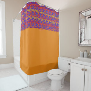 Blue Flames Shower Curtain