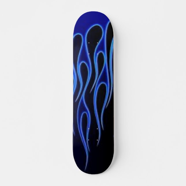 blue flames skateboard (Front)