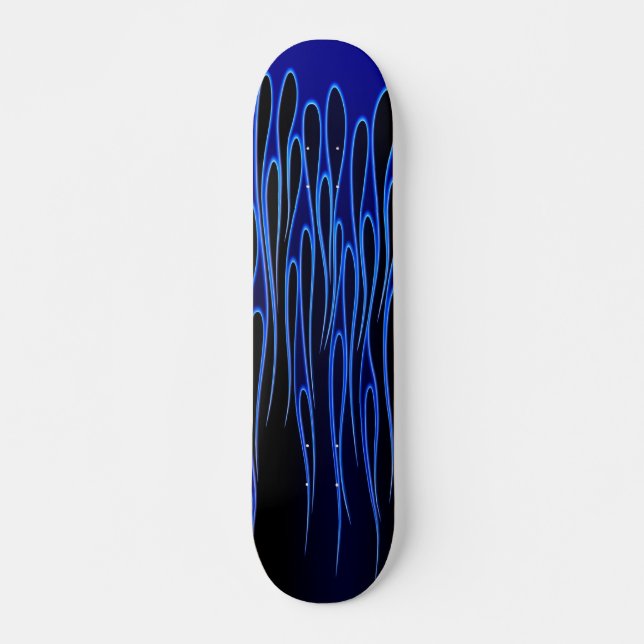 Blue Flames Skateboard (Front)