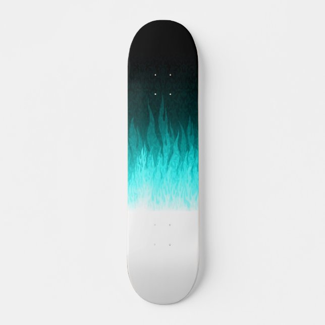 Blue Flames Skateboard Deck (Front)