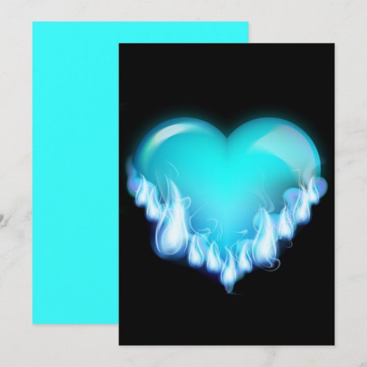 Blue-flaming-heart.png love icecold icy tough (Front/Back)