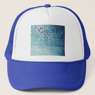 BLUE FLAP CHIEF TRUCKER HAT