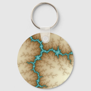 Blue Flash - Fractal Keychain