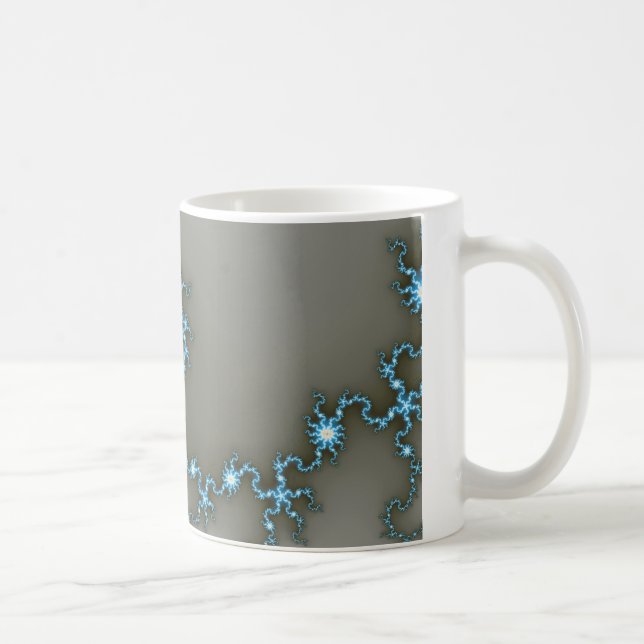 Blue Flash - Fractal Mug (Right)