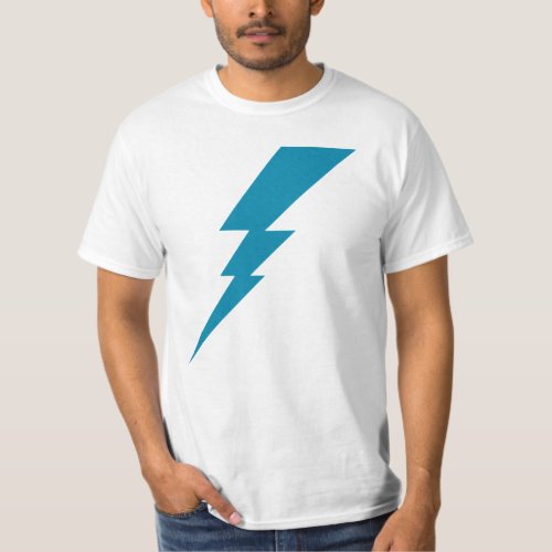 Blue Flash Lightning Bolt T_Shirt