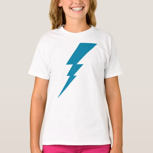 Blue Flash Lightning Bolt T_Shirt