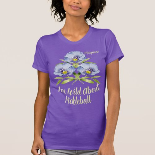 Blue Flax Pickleball T_Shirt