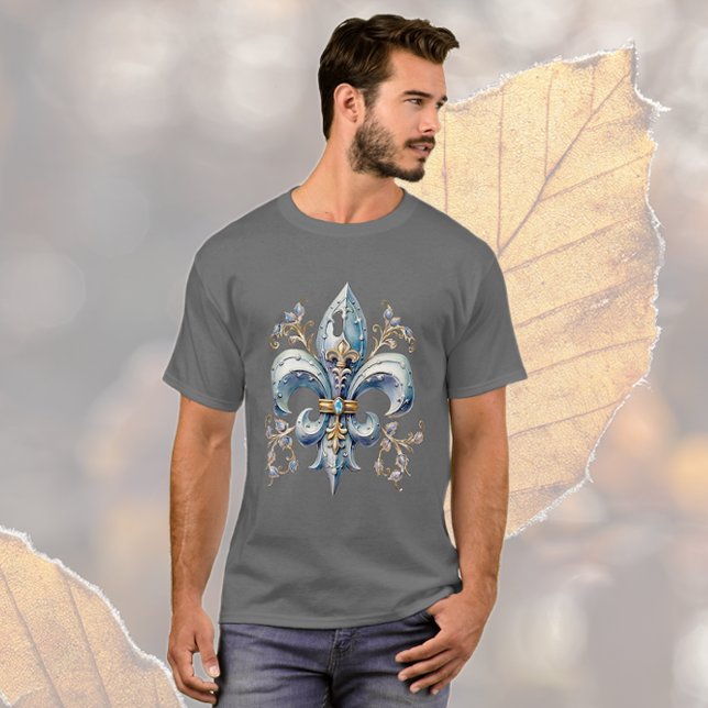 Blue Fleur de Lis T-Shirt (Creator Uploaded)
