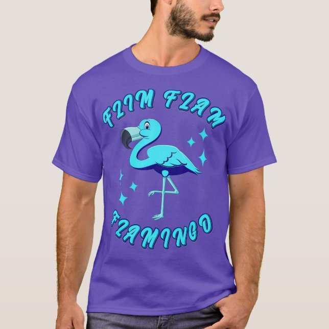 Blue Flim Flam  Boys Flim Flam Flamingo Animal T-Shirt (Front)