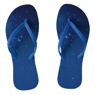 Blue flip flops