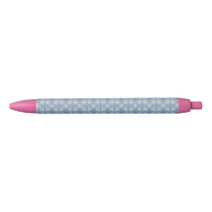 Blue Floral Abstract Pattern Pen