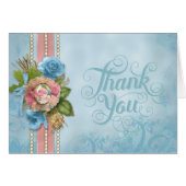 Blue Floral All Occasion Card (Front Horizontal)