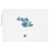 Blue Floral All Occasion Card (Back Horizontal)