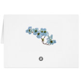 Blue Floral All Occasion Card (Back Horizontal)