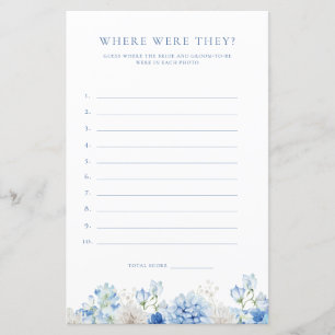 Blue Floral Arch Bridal Shower Where Were They