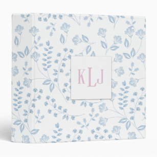 Blue Floral Avery Signature 1.5" Binder