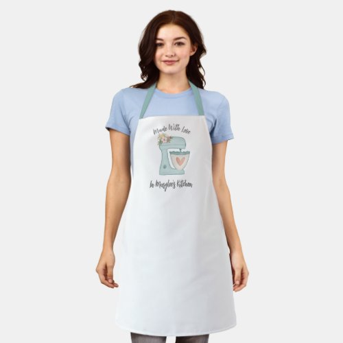  Blue Floral Bakery Cake Mixer catering Apron