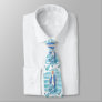 Blue floral Blessed Virgin Mary Our Lady of Grace Neck Tie