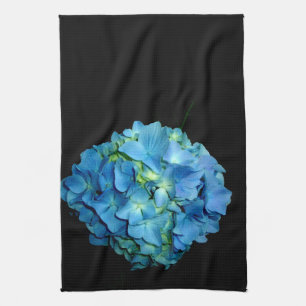 Blue floral blue flower blue Hydrangea Towel