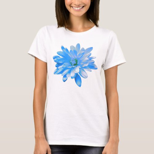  Blue floral blue flower cute blue daisy T_Shirt