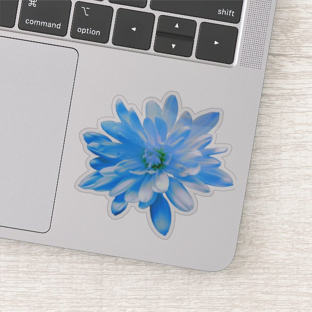 Blue floral blue flower  Daisy sunflower Sticker (Detail)