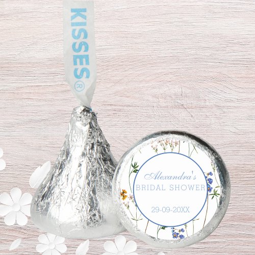 Blue Floral Boho Bridal Shower  Hersheys Kisses