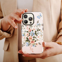 Blue Floral Bouquet Girly | iPhone 14 Case-Mate C