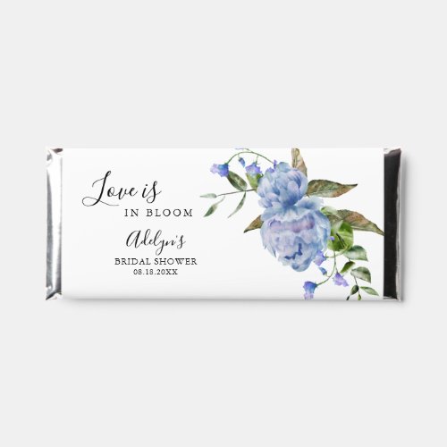 Blue Floral Bridal Shower Favor Hershey Bar Favors