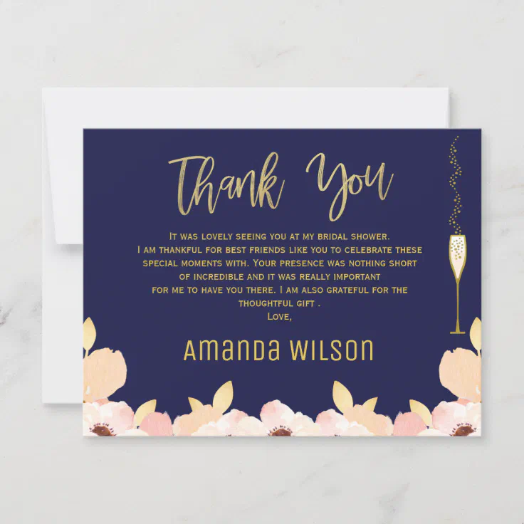 Thank you cards for wedding gifts