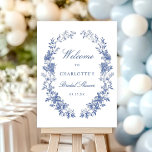 Blue Floral Bridal Shower Welcome Sign<br><div class="desc">Welcome guests in timeless elegance with this Blue Floral Bridal Shower Welcome Sign, featuring delicate dusty blue wildflowers in a vintage botanical watercolor design. The graceful calligraphy and soft floral details create a romantic and sophisticated touch, perfect for setting the tone for a memorable bridal shower. If you need any...</div>