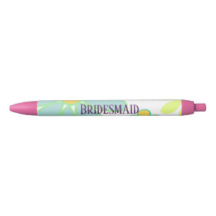 Blue Floral Bridesmaid Pen