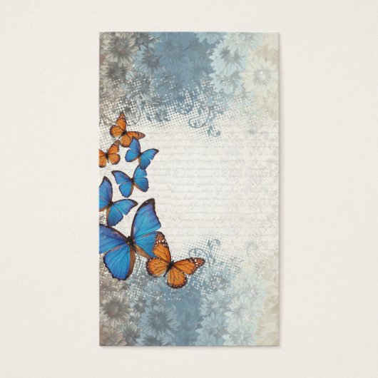 Blue floral butterflies (Front)