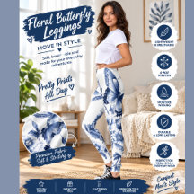 Blue Floral Butterfly Popcorn – Elegant Botani