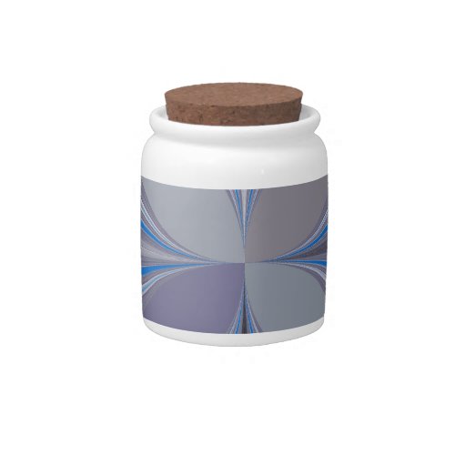 Blue Floral Candy Jar