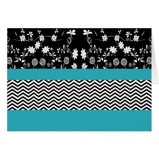 blue floral chevron (Front Horizontal)