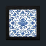 Blue Floral Chinoiserie White Watercolor Gift Box<br><div class="desc">Blue Floral Chinoiserie White Watercolor Painting Pattern Gift Box</div>