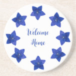 Blue Floral Coaster