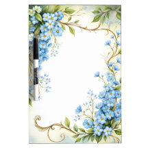 Blue Floral Corner Design