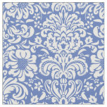 Blue Floral Damask Fabric