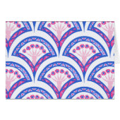 blue floral damask pattern (Front Horizontal)