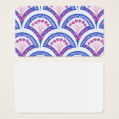 blue floral damask pattern (Front & Back)