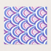 blue floral damask pattern (Outside Unfolded)
