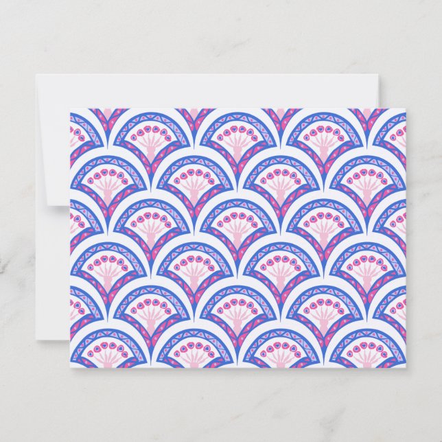 blue floral damask pattern  (Front)