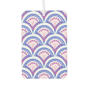 blue floral damask pattern air freshener