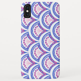 blue floral damask pattern iPhone XS max case