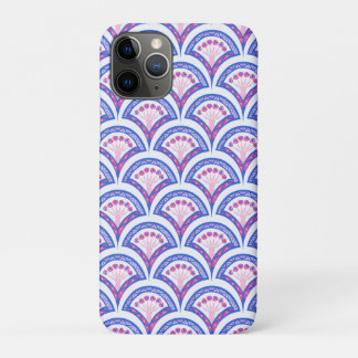 blue floral damask pattern iPhone 11 pro case