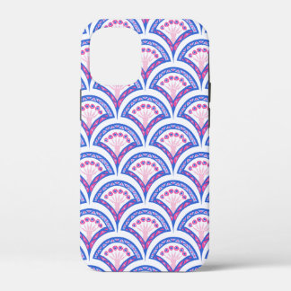 blue floral damask pattern iPhone 12 mini case