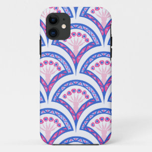 blue floral damask pattern iPhone 11 case