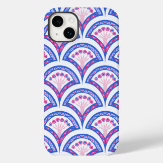 blue floral damask pattern  Case-Mate iPhone 14 plus case