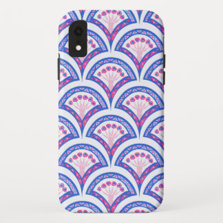 blue floral damask pattern  iPhone XR case